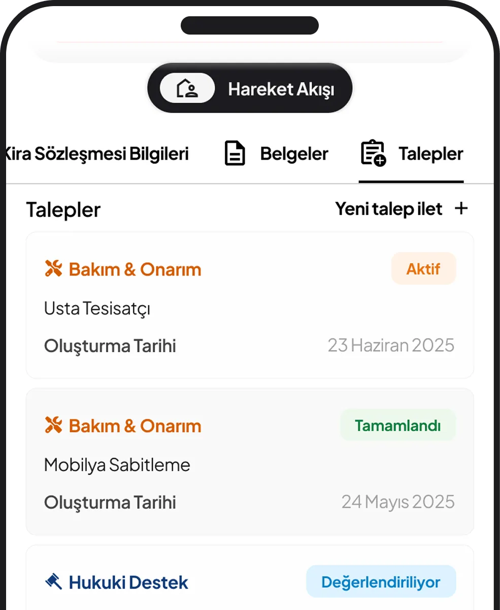 Bakım ve Onarım Süreçleri